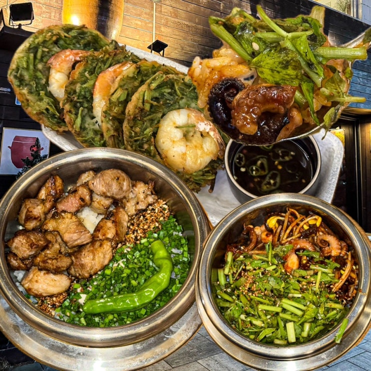  [경기-수원](내돈내산) 엄마랑 수원 행리단길 데이트! 행궁동 주차꿀팁, 맛있고 건강한 행궁동 한식 찐맛집 쭈꾸미 솥밥 돼지 목살구이 솥밥 미나리 새우전 - 뜸 행궁 본점