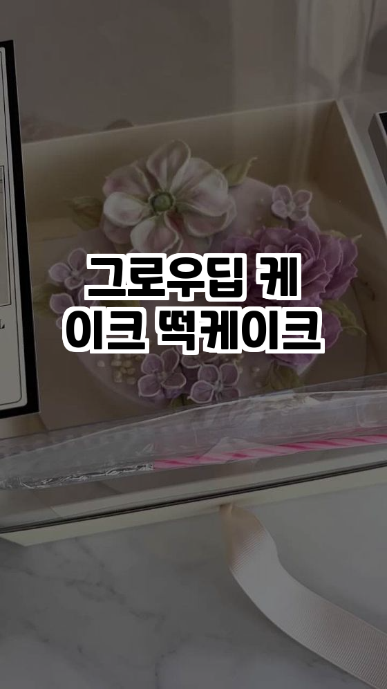  춘천의 특별한 케이크, 그로우딥 케이크 떡케이크 탐방기! 