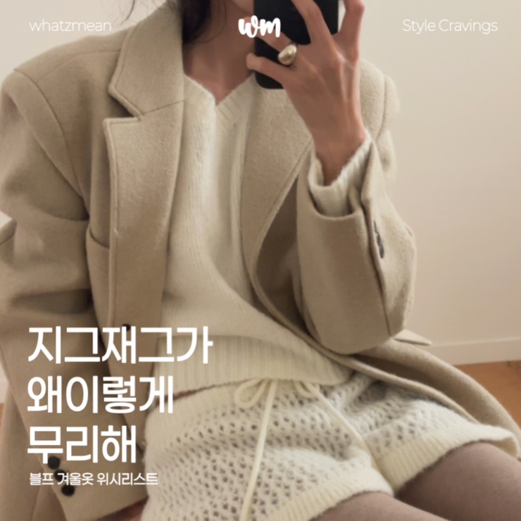  지그재그 블프 겨울옷 위시리스트 | 하프코트, 울자켓, 니트 베스트 등
