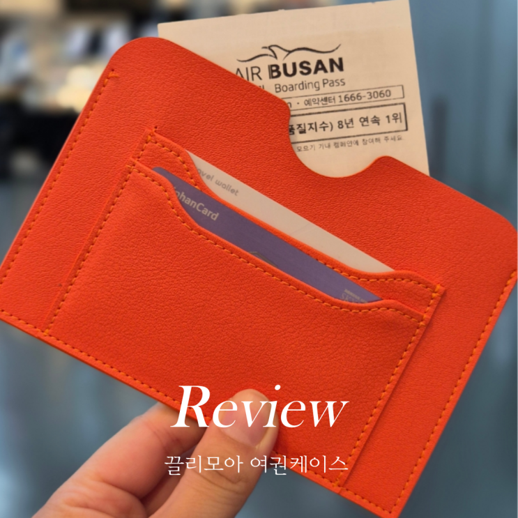  RFID차단 끌리모아 여권케이스 해외여행준비물리스트로 당장넣자