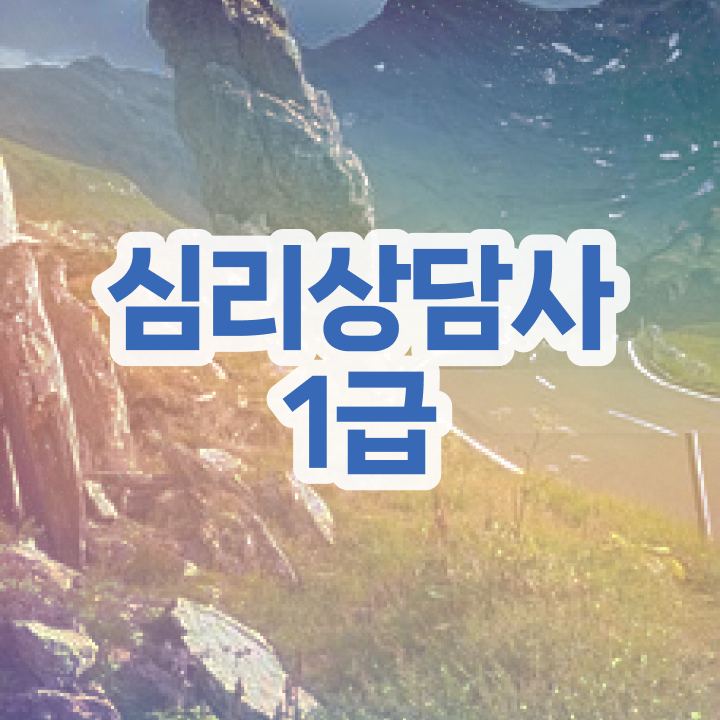  , 심리상담사 자격증 1급,2급 동시에 준비한 과정 , 전망