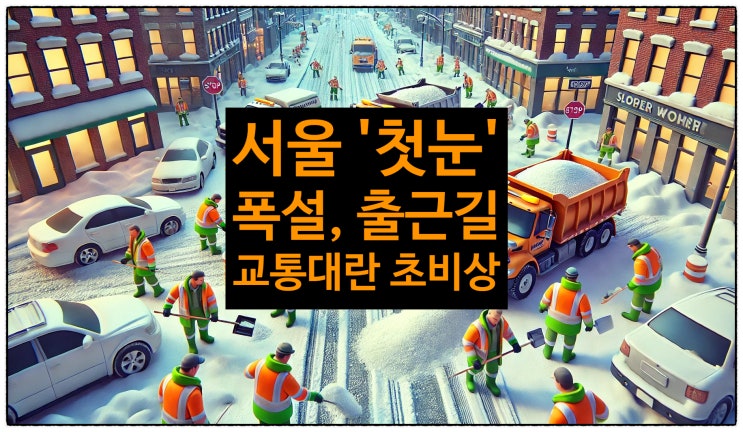 <b>폭설</b> 첫눈 서울 경기 출근길 <b>교통대란</b> 초비상 <b>수도권폭설</b> 대처... 