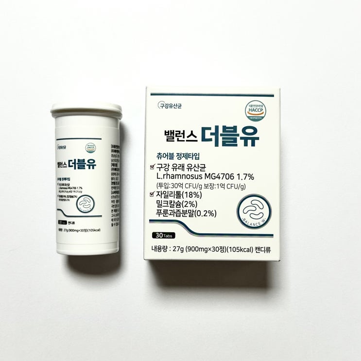  치의학 박사가 직접 배합한 밸런스더블유 구강유산균