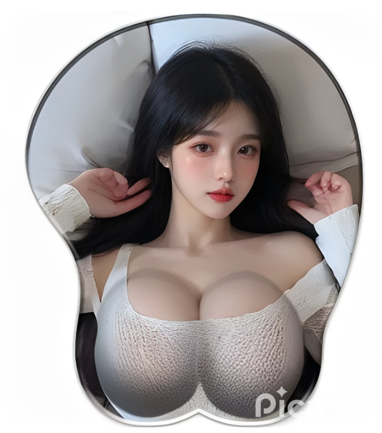  3D 실리콘 가슴 마우스패드 실사모델1탄