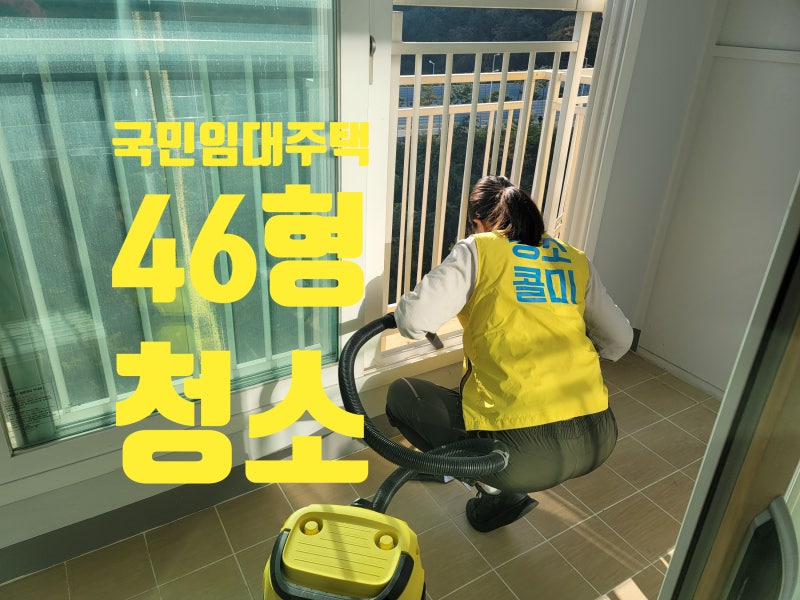 국민임대주택 46형 실물느낌 율하2지구 LH1단지 장유입주청소