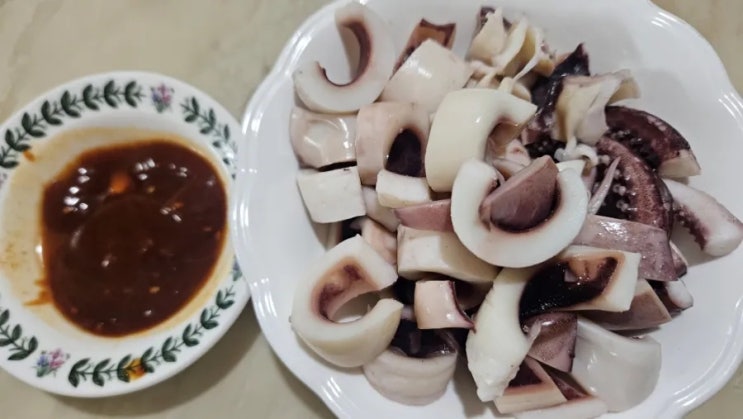  오징어숙회 , 겨울 별미