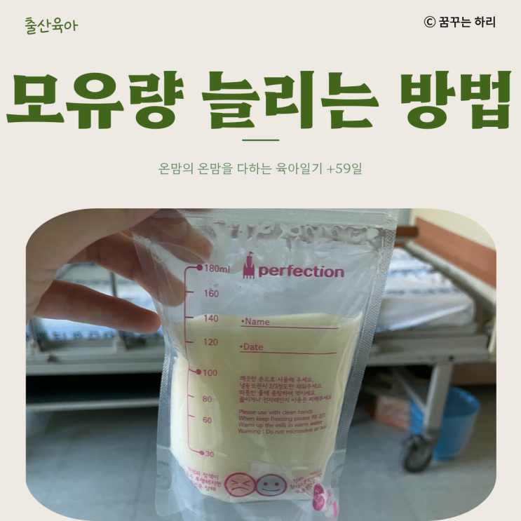  온맘의 육아일기 D+59일 9주차 수유텀 수면시간 완모 모유량늘리는방법