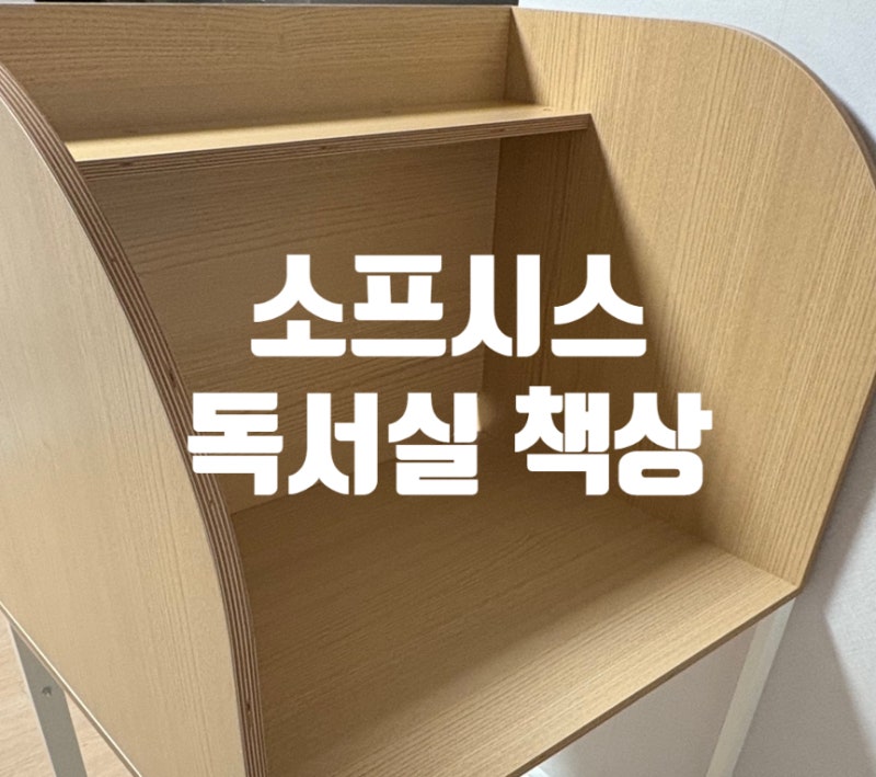 [DESK] 소프시스 스터디 독서실 책상 800+LED등