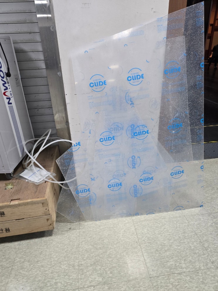  "전주무형유산원 요청으로 제작한 3T 투명 아크릴 가공품"