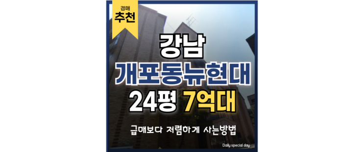 강남아파트경매 개포동 뉴현대 법원경매 정보 강남아파트경매 개포동 뉴현대 법원경매 정보