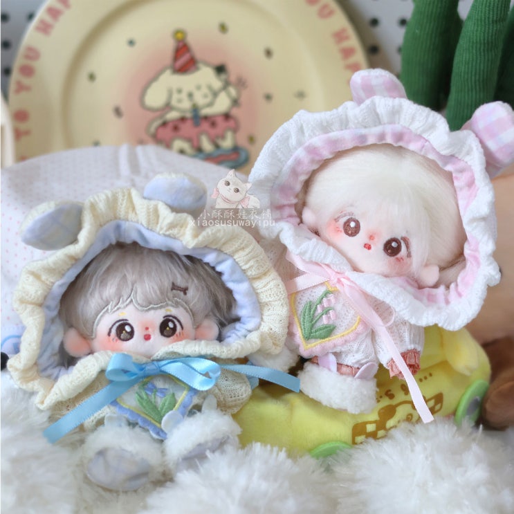  10cm 보송보송 토끼 세트 인형옷 아이돌인형옷