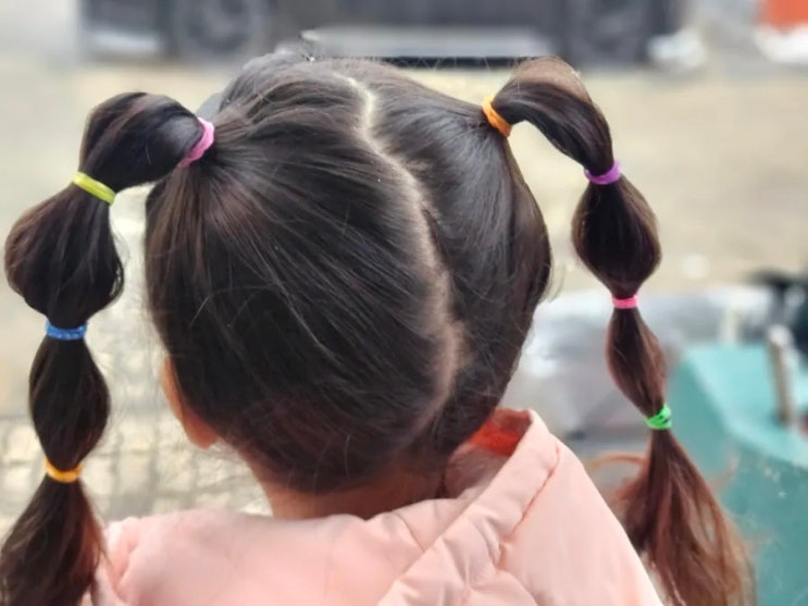  유아머리끈 매일 아침 여자아이머리묶기 어렵지 않아요 ft 고무뱅크
