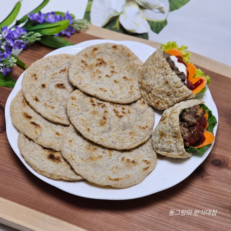 오트밀 코스트코 피타브레드 만들기 맛있게 먹는 법 또띠아 요리 레시피