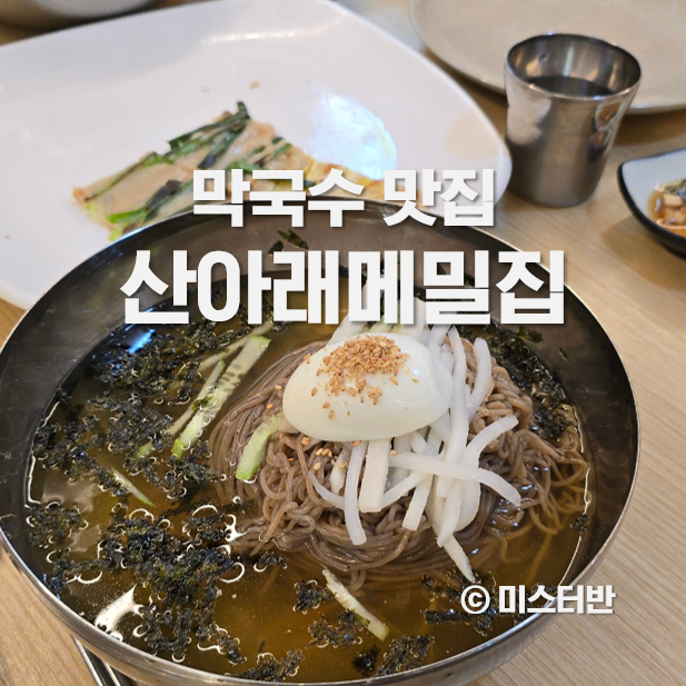  막국수 맛집 마장호수 산아래메밀집