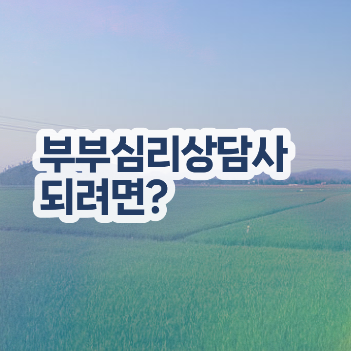  1급부부심리상담사아카데미 , 부부심리상담사 자격증 직장인도 쉽게 취득한 방법 , 구직정보