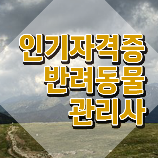  , 반려동물관리사 자격증 2주 만에 시험준비 , 전망