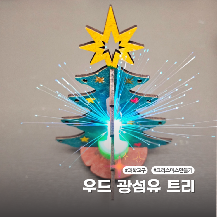  아이와 함께 하는 창의교구 한진과학 우드 광섬유 트리