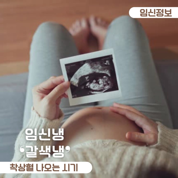  임신냉 갈색냉 착상혈 나오는 시기 및 생리 차이점과 통증 유무