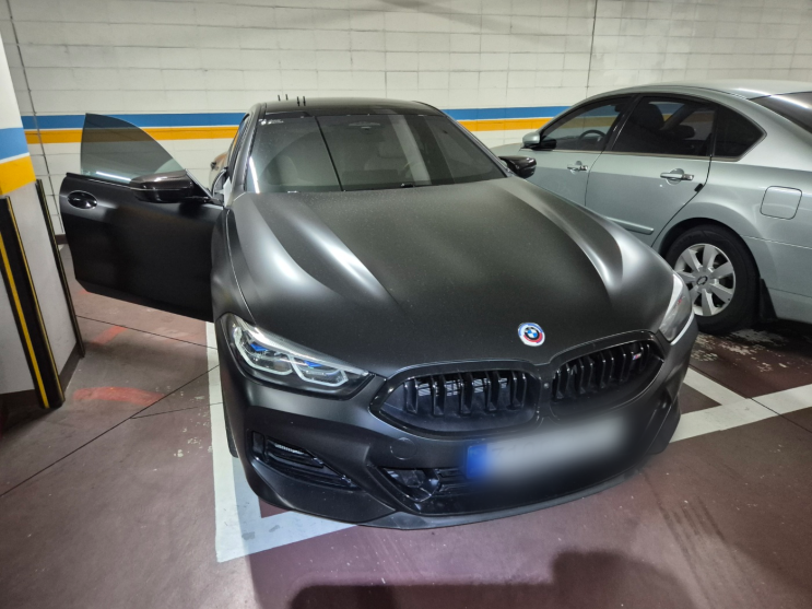  강남 서초동 실내 세차 bmw850i 차에 음료 쏟았을 때 해결 방법