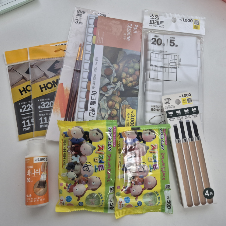  다이소 지점토로 귀여운 마그넷 만들기