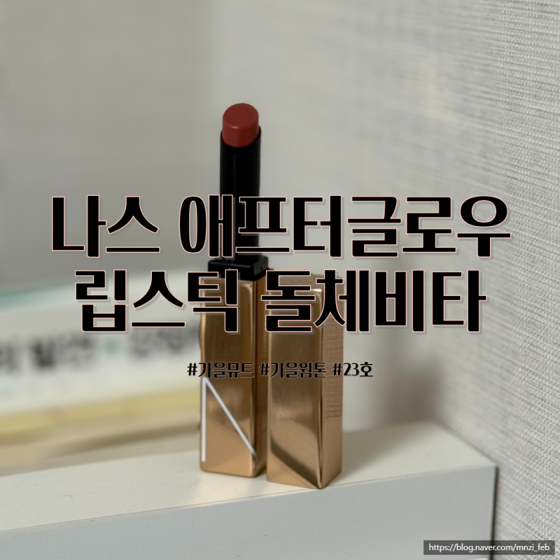 가을웜톤 립스틱 추천 가을뮤트 립스틱 나스 애프터글로우 립스틱 돌체비타 발색 가격 솔직....