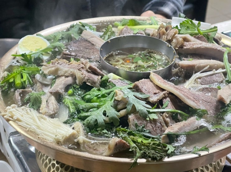  학동역 진미평양냉면, 강남구청 어복쟁반 맛집 웨이팅 없었다!