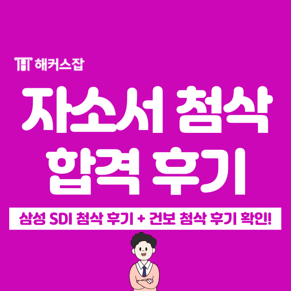  자기소개서 첨삭 비용, 대기업/공기업 서류 합격 후기