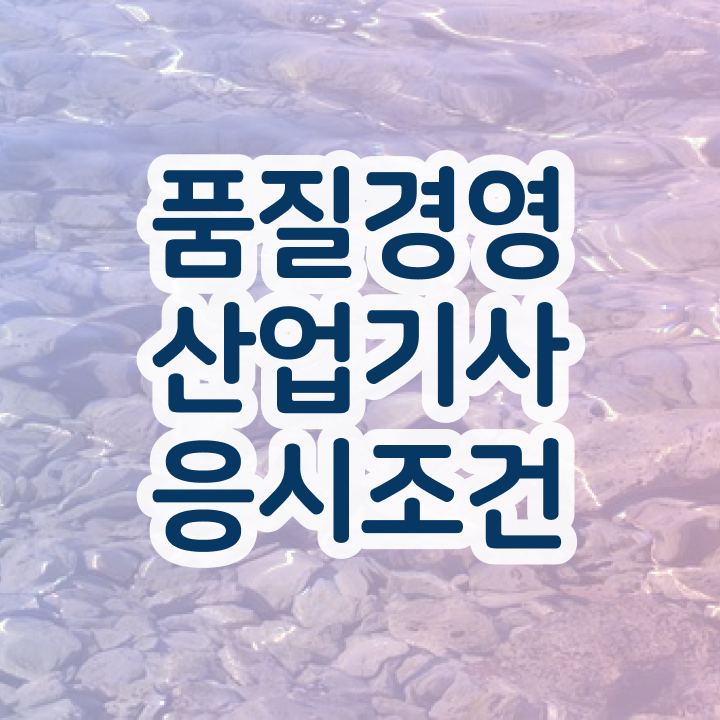  품질경영산업기사 독학 품질경영산업기사 응시조건 집에서 온라인으로 단기간에 준비한 비법