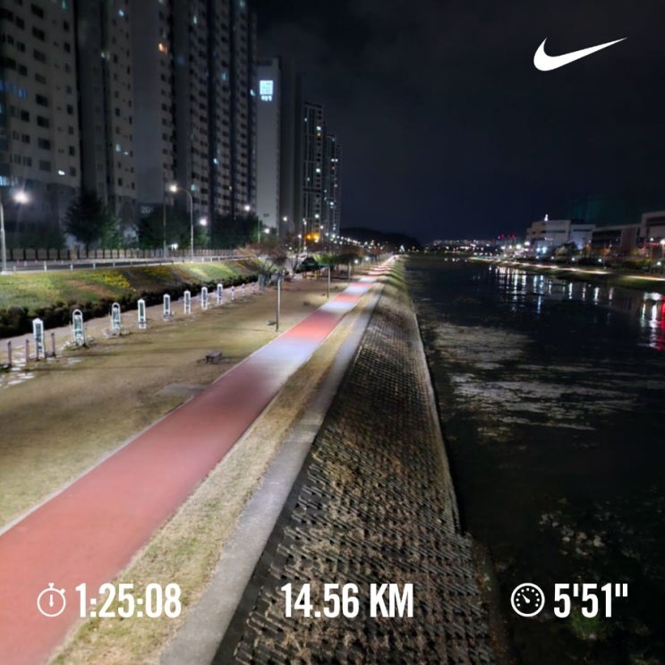 오늘의 [챌린지] 매일 10km 러닝 챌린지 1205일 차