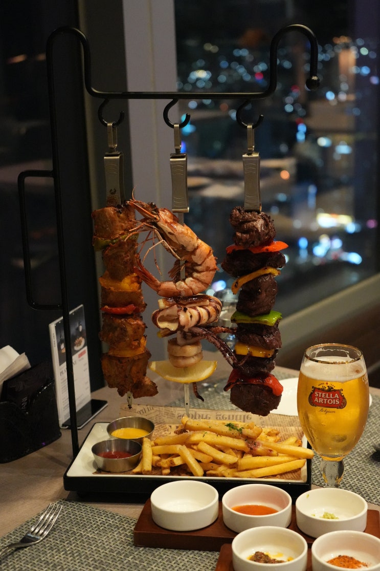  부산 아바니호텔 더스카이 BBQ 부산 야경 명소 서면 데이트 코스
