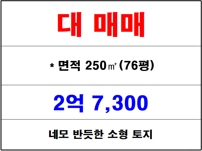  김해 화목동 나대지 매매, 토지, 땅 매매