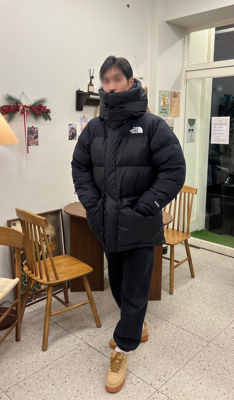 노스페이스 일본판 힘다운 패딩 사이즈팁, 남성착용 후기
