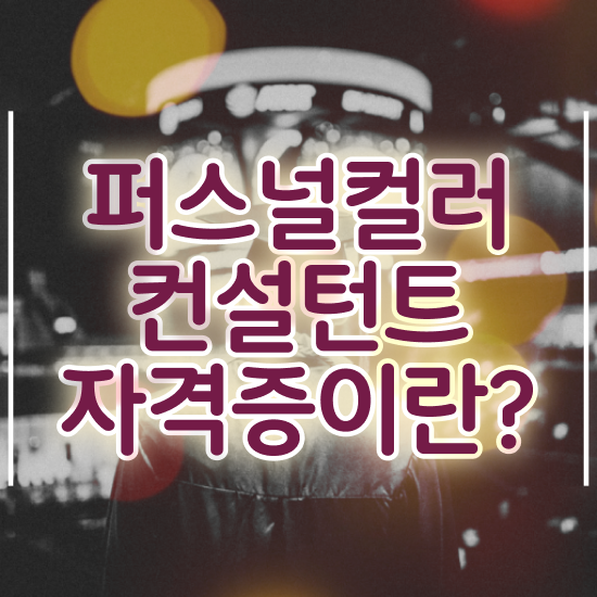  퍼스널컬러컨설턴트자격증 20일 만에 취득방법