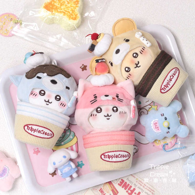  10cm 동물 아이스크림 망토 인형옷 아이돌인형옷