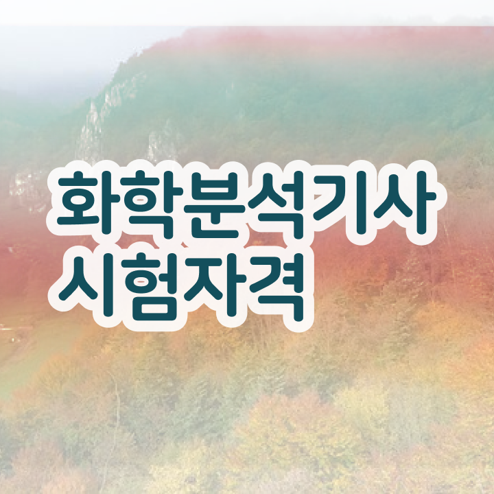  화학분석기사 공기업 , 화학분석기사 응시조건 인강만 듣고 간단하게 성공한 과정