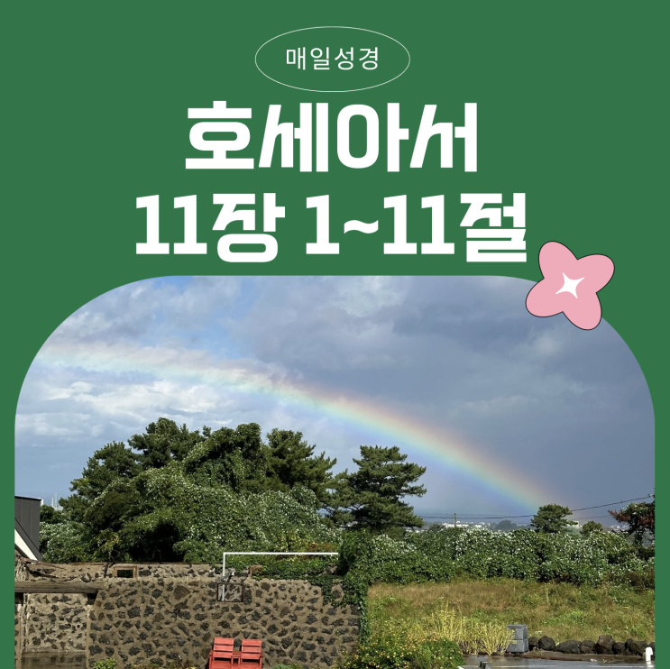 매일성경 11월 30일: 호세아 11장 1절에서 11절 - 포기하지 않으시는 하나님의 사랑 매일성경 11월 30일: 호세아 11장 1절에서 11절 - 포기하지 않으시는 하나님의 사랑