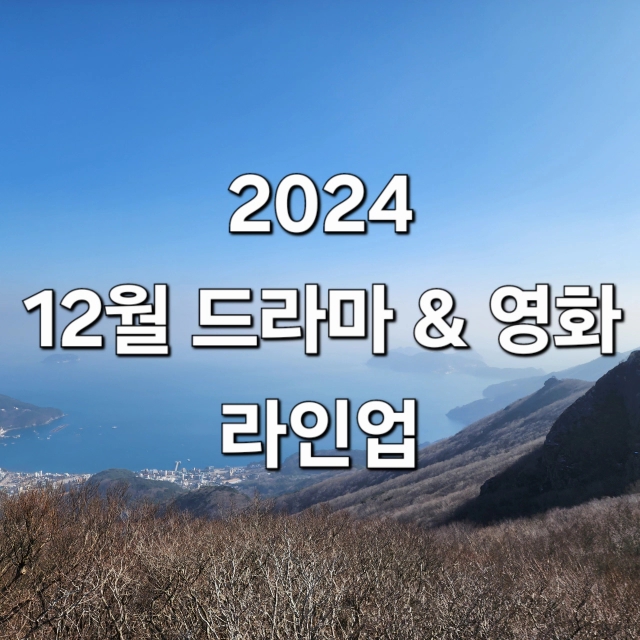  2024년 12월 드라마 & 영화 라인업