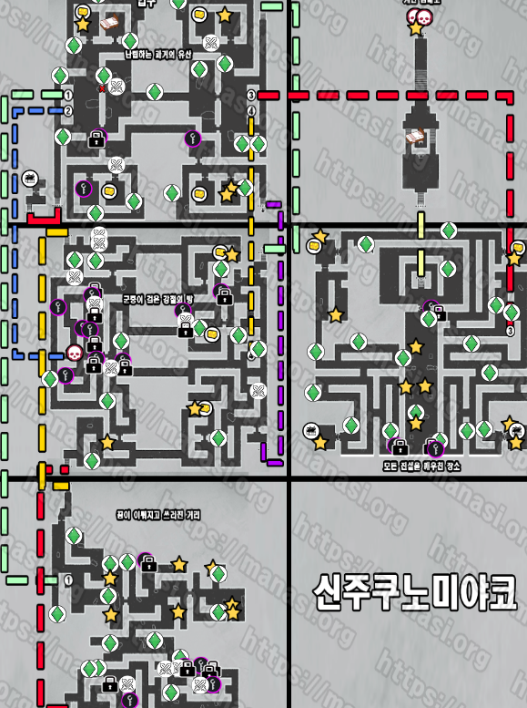  메타포 : 리판타지오 – 신주쿠노미야코 지도 / 공략 및 수집품 공략