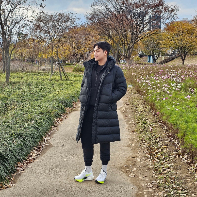 나이키 윈드러너 다운필 롱패딩 사이즈, 남자 겨울 아우터 후기
