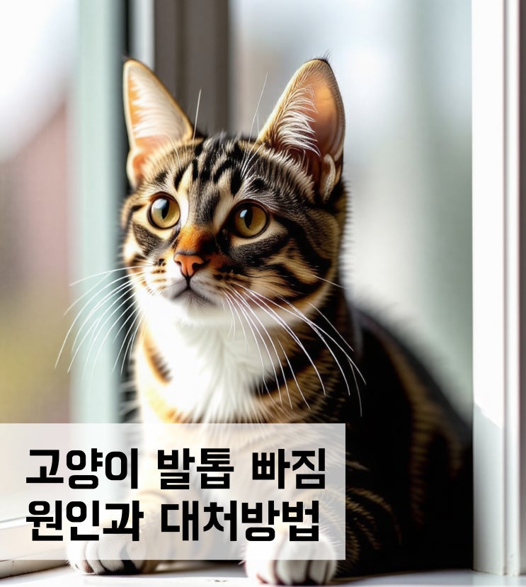  고양이 발톱 빠짐 원인과 대처방법