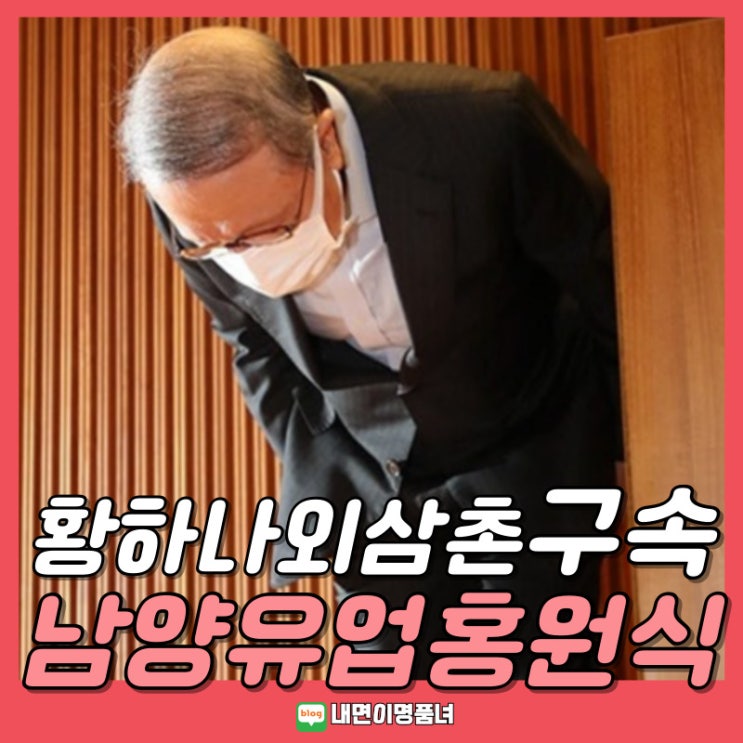 100억대 배임, 홍원식 전 남양유업회장 구속 누구?