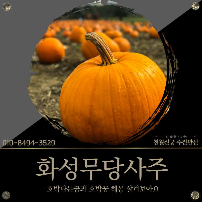 화성무당사주, 호박따는꿈 및 호박꿈 해몽 풀이!