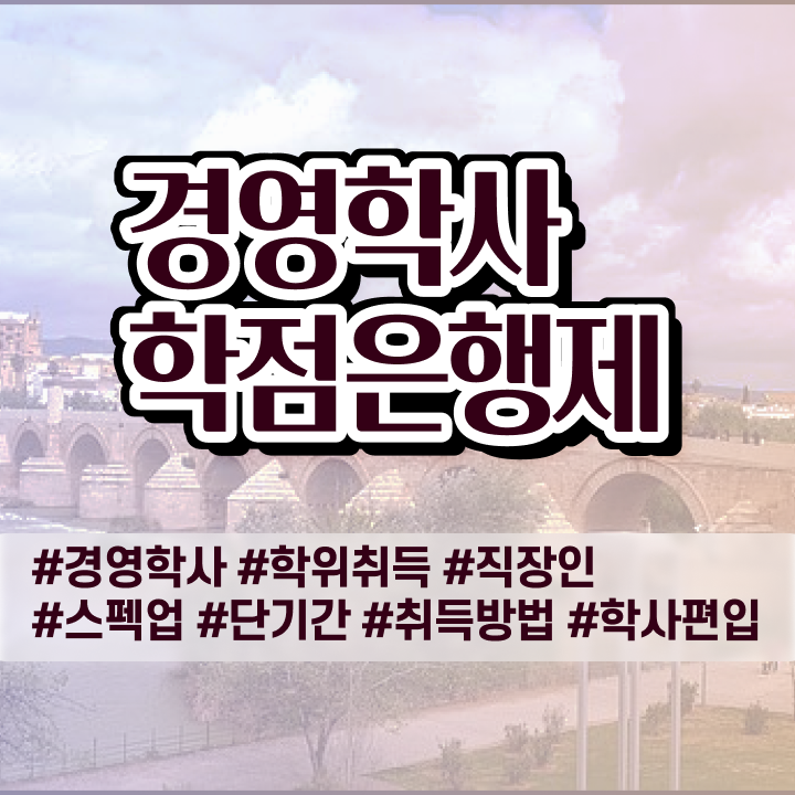  , 경영학 학위 온라인 원격 평생교육원 통해서 관련학과 졸업장, 경력없어도 최단기간 준비했던 후기