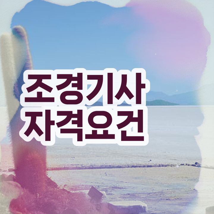  , 조경기사 자격요건 온라인 수업으로 간단하게 성공한 과정