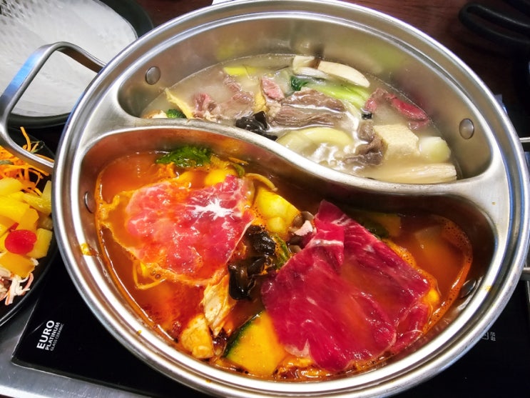  일산 마두역맛집 로운샤브샤브 무제한 소고기 샐러드바 좋아!