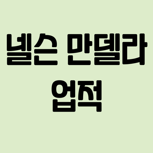 넬슨 만델라의 업적과 그 영향: 자유와 평등을 위한 투쟁