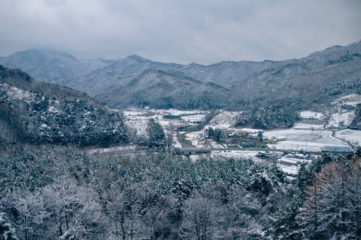겨울 <b>강원도</b> 당일치기 드라이브(<b>대설주의보</b>에 후륜 4계절... 