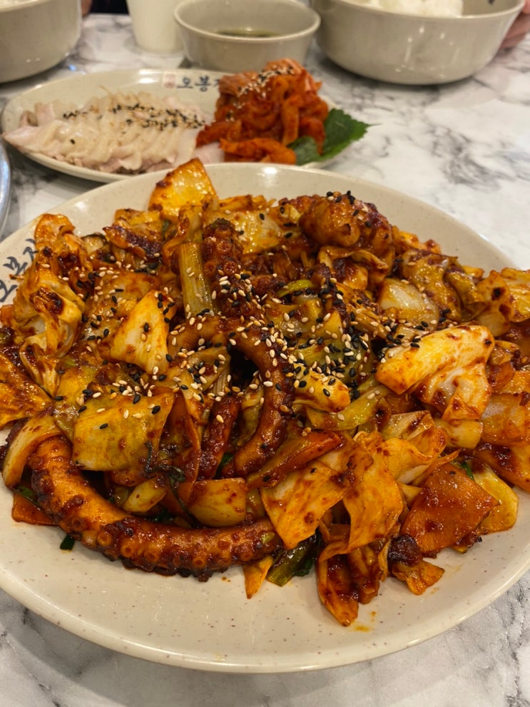  군산 조촌동 오봉집 소문난 조촌동한식 낙지볶음 수육 군산롯데몰맛집