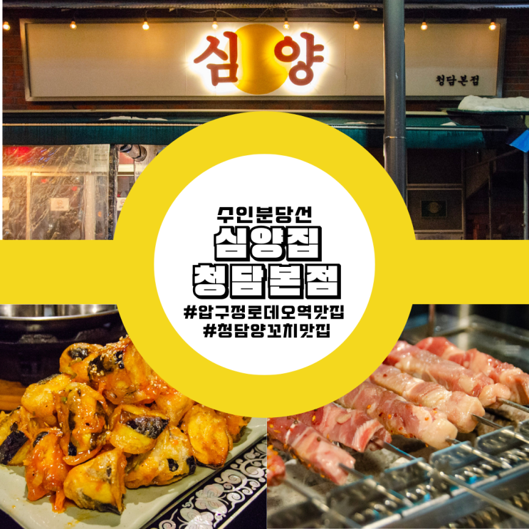  압구정로데오역 청담 맛집 심양 청담본점 후기 가볼만한곳