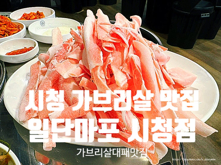  부산시청 맛집 '일단마포 시청점' 가브리살 대패 맛집
